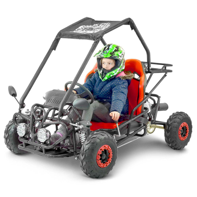 Buggy enfant 110cc 2 places 4T Noir - vue 3