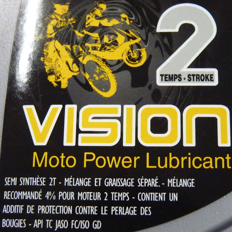 Huile moteur 2 temps semi synthèse - 1L - vue 2