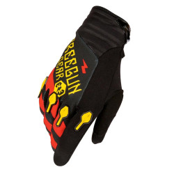 Gants cross SHOT DEVO BANDANA JAUNE ROUGE