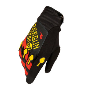 Gants cross SHOT DEVO BANDANA JAUNE ROUGE