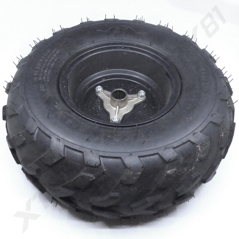 06// ROUE ARRIERE COMPLETE SAMOURAI JANTE+PNEU+SUPPORT ROUE ARRIERE