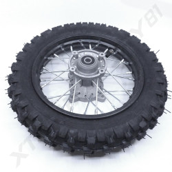 G / Roues  09/ ROUE ARRIERE COMPLETE M50 10/10 JANTE10'+PNEU2.50-10+CHAMBRE A AIR