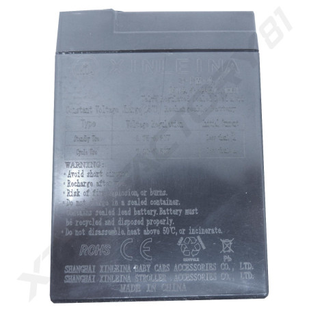 PACK BATTERIE 12V 4AH 2UNITES X6V MINI VEHICULE