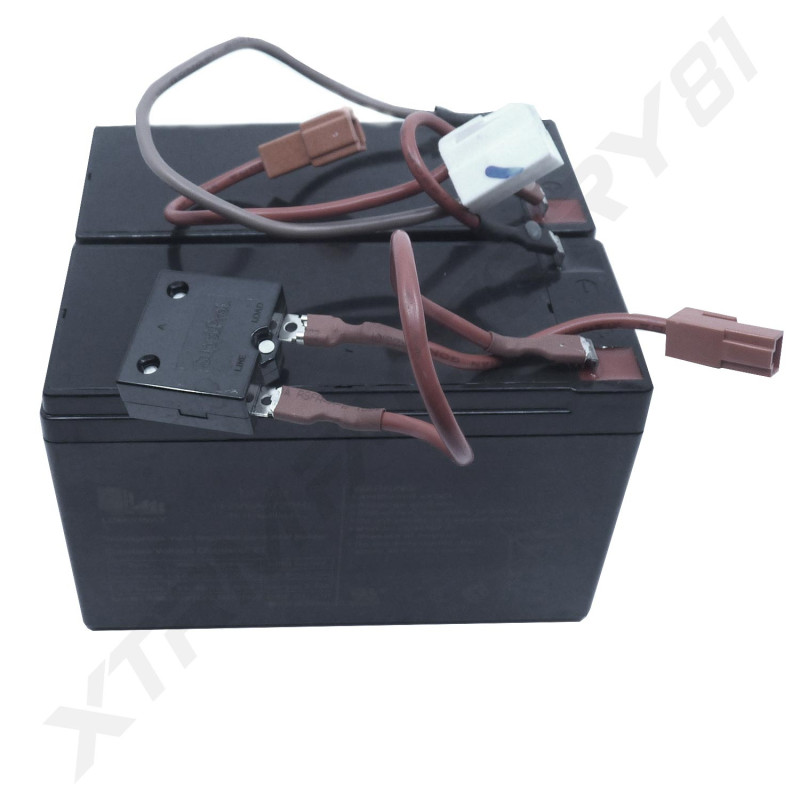 PACK BATTERIE KARTING DRIFT 24V 9AH 2X12V+DISJONCTEUR THERMIQUE
