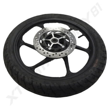 ROUE AVANT COMPLETE KIDEN 125 CC MODELE K/G  JANTE17'+PNEU90/90-17+DISQUE