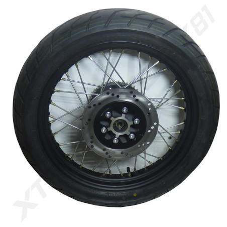 ROUE ARRIERE COMPLETE KIDEN 125CC MODELE M (JANTE17'+PNEU130/70-17+DISQUE+COURONNE)