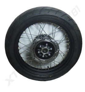 ROUE ARRIERE COMPLETE KIDEN 125CC MODELE M (JANTE17'+PNEU130/70-17+DISQUE+COURONNE)