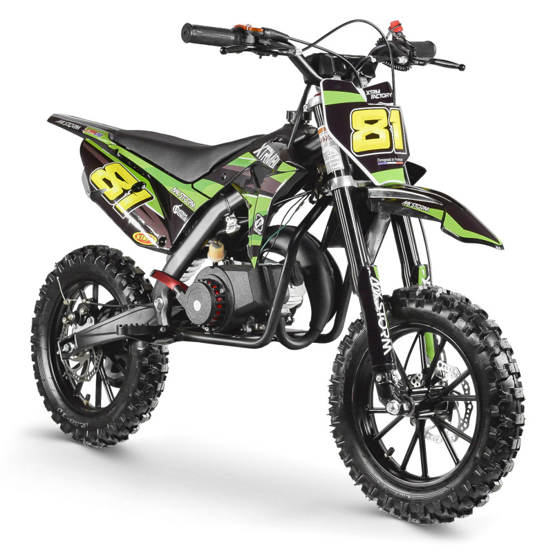 Pocket cross 50cc pour enfant MX STORM Vert Pocket cross 50cc pour enfant MX STORM Vert