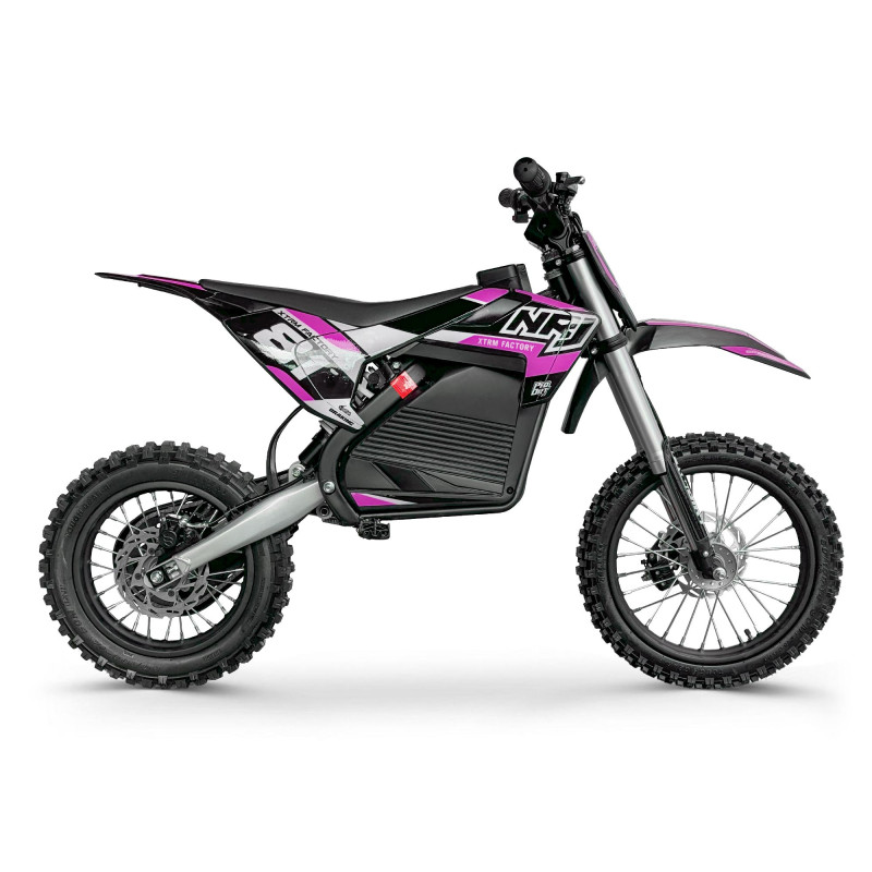 Dirt bike électrique 1600W NRJ 14/12 Rose Dirt bike électrique 1600W NRJ 14/12 Rose