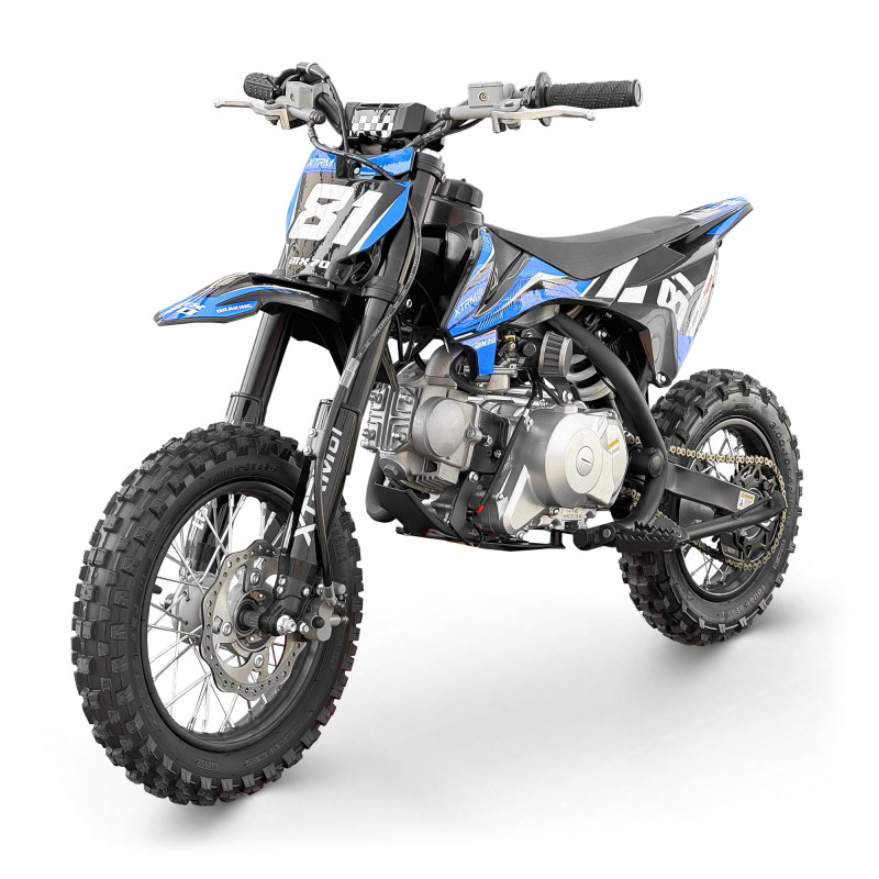 Mini motocross enfant 70cc 12/10 MX70 Bleu - vue 3