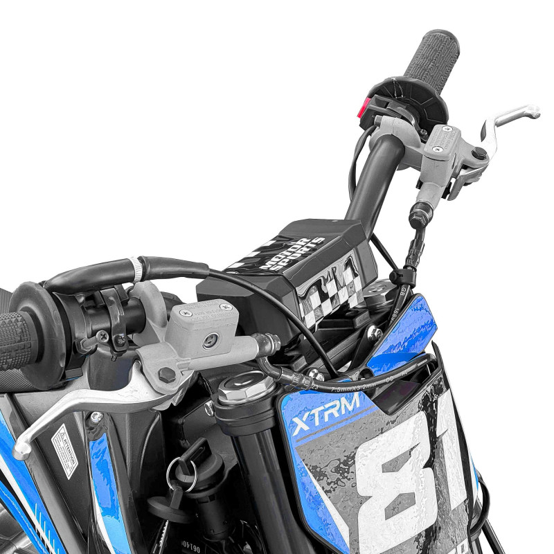 Mini motocross enfant 70cc 12/10 MX70 Bleu - vue 6
