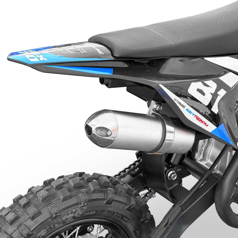 Mini motocross enfant 70cc 12/10 MX70 Bleu - vue 7