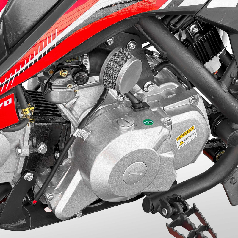 Mini motocross enfant 70cc 12/10 MX70 Rouge - vue 8