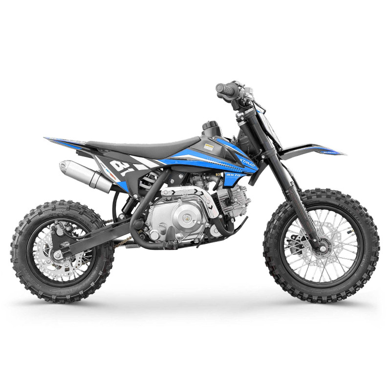 Mini motocross enfant 70cc 12/10 MX70 Bleu - vue 2