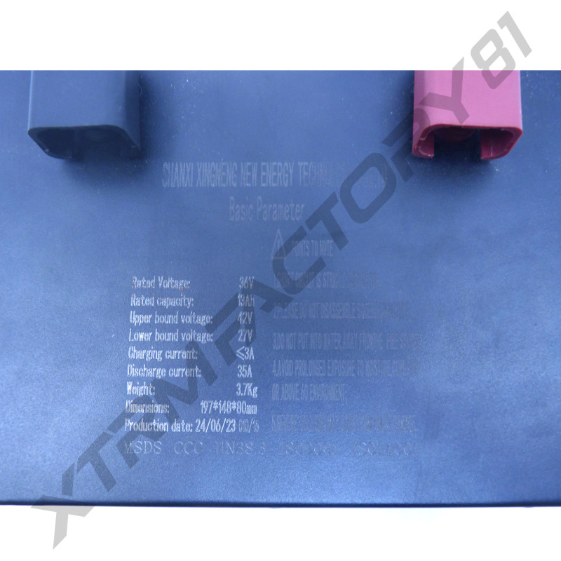 12// PACK BATTERIE SX LITHIUM 36V 13AH - vue 2