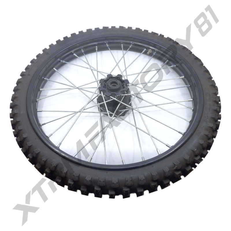 ROUE AVANT 19' 70/100-19 MOYEU NOIR ENTRAXE 10MM