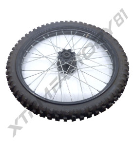 ROUE AVANT 19' 70/100-19 MOYEU NOIR ENTRAXE 10MM