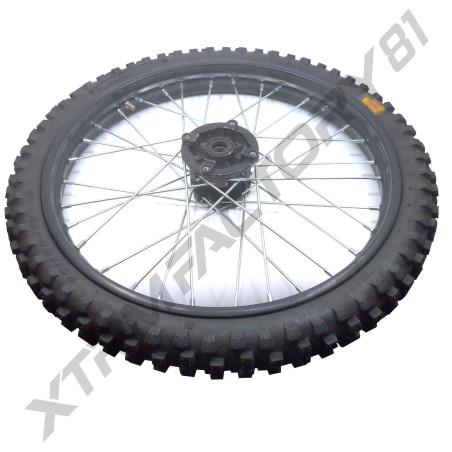 ROUE AVANT 19' 70/100-19 MOYEU NOIR ENTRAXE 10MM