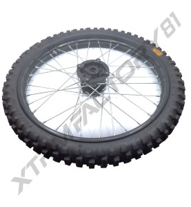 ROUE AVANT 19' 70/100-19 MOYEU NOIR ENTRAXE 10MM