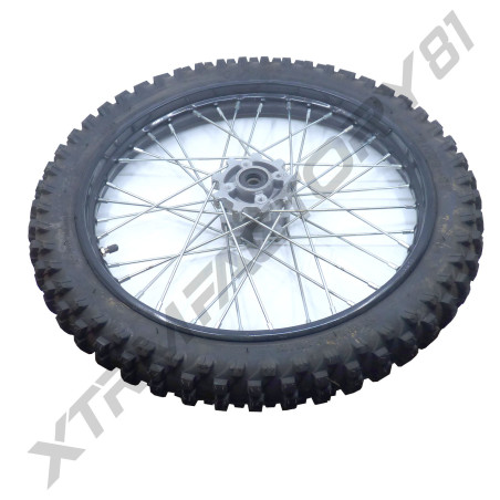 ROUE AVANT 17' 70/100-17 MOYEU GRIS ENTRAXE 65MM