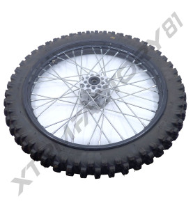 ROUE AVANT 17' 70/100-17 MOYEU GRIS ENTRAXE 65MM