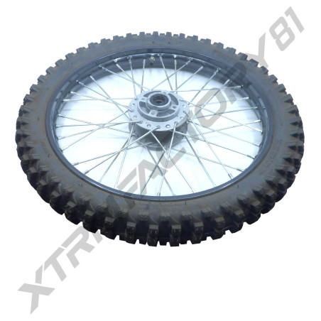 ROUE AVANT 17' 70/100-17 MOYEU GRIS ENTRAXE 65MM