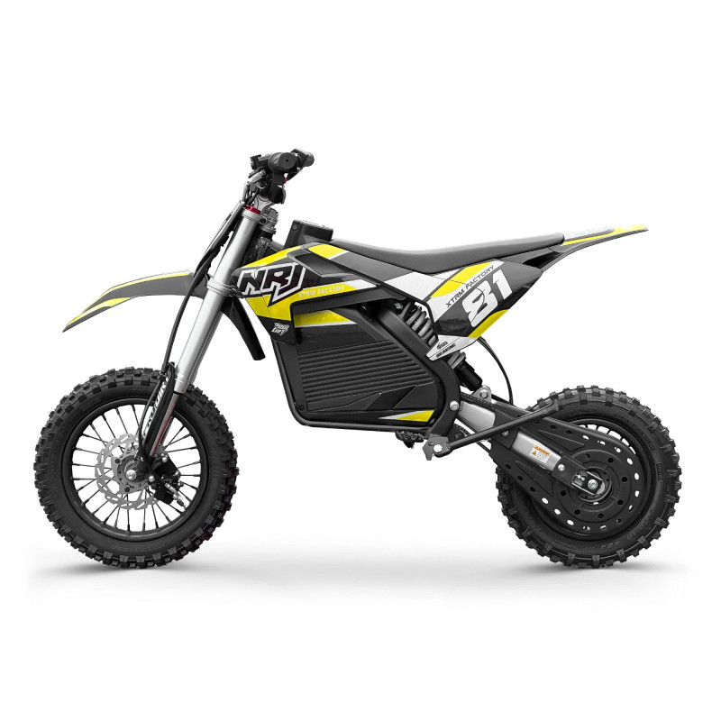 Dirt bike 1000W lithium pour enfant NRJ 12/10 Jaune - vue 3