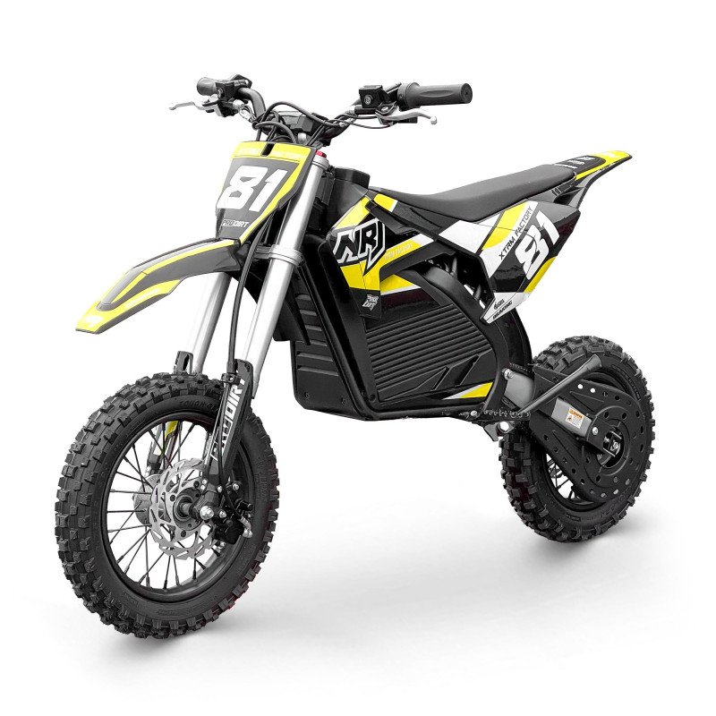 Dirt bike 1000W lithium pour enfant NRJ 12/10 Jaune - vue 4
