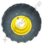 50// ROUE ARRIERE/GAUCHE JANTE8'4TROUS+PNEU19X7.00-8 TRACTEUR