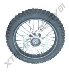 08// ROUE AVANT 12' SX1100 JANTE+PNEU+CHAMBRE+DISQUE
