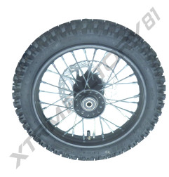 08// ROUE AVANT 12' SX1100 JANTE+PNEU+CHAMBRE+DISQUE