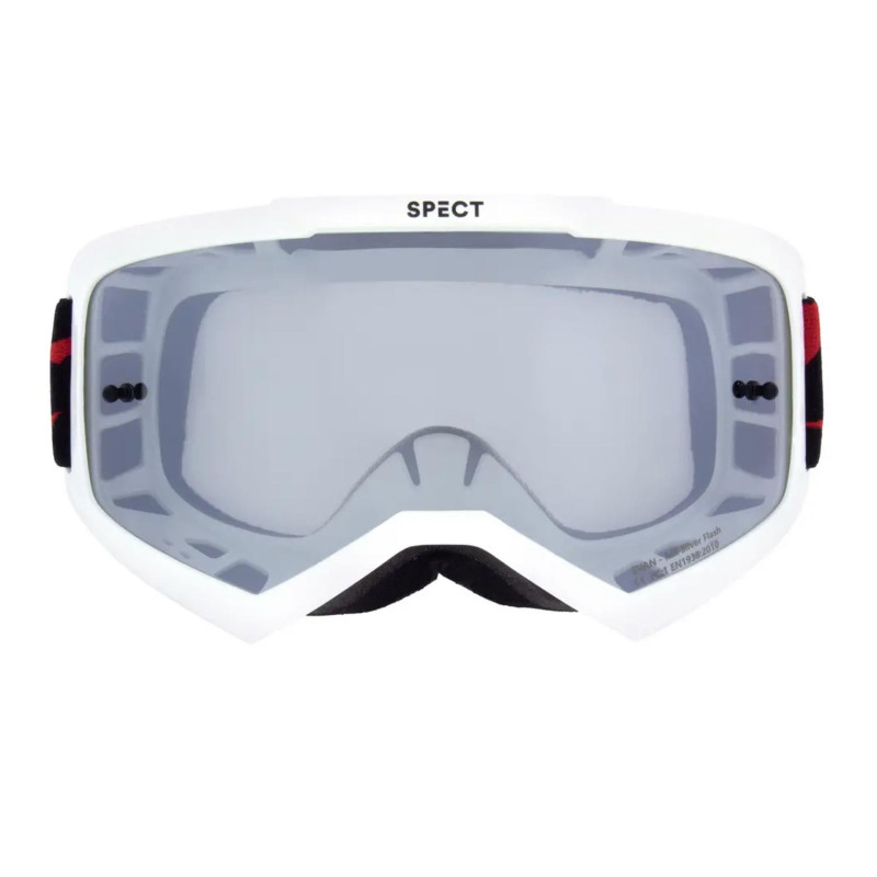 Masque cross RED BULL EVAN Blanc Brillant écran iridium - vue 2