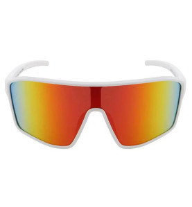 Lunettes de soleil miroir Red Bull Daft Blanc Brillant écran miroir orange