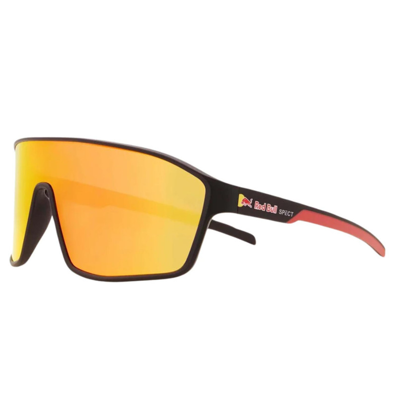 Lunettes de soleil Red Bull Daft Noir Mat écran miroir orange - vue 2