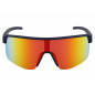 Lunettes de soleil miroir Red Bull Dakota Noir Mat écran miroir orange