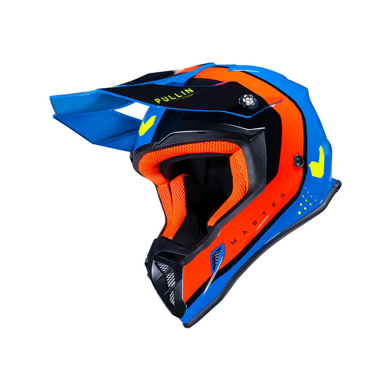 Casque PULL IN Cross Adulte Master Bleu Orange - vue 2
