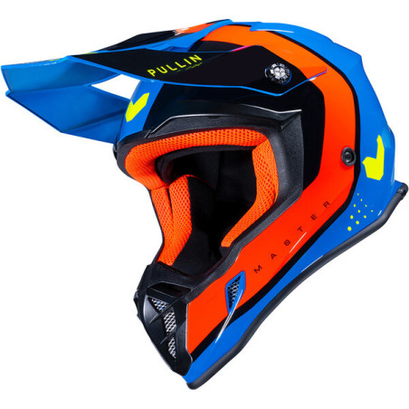 Casque PULL IN Cross Adulte Master Bleu Orange