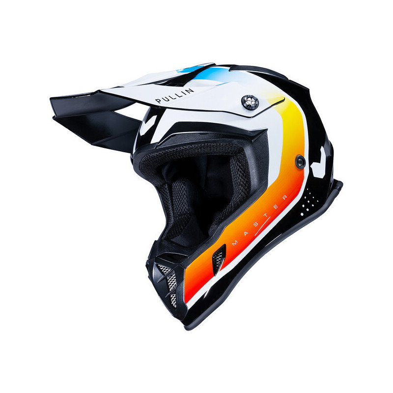 Casque cross PULL IN Master Blanc, orange, bleu, noir Casque cross PULL IN Master Blanc, orange, bleu, noir