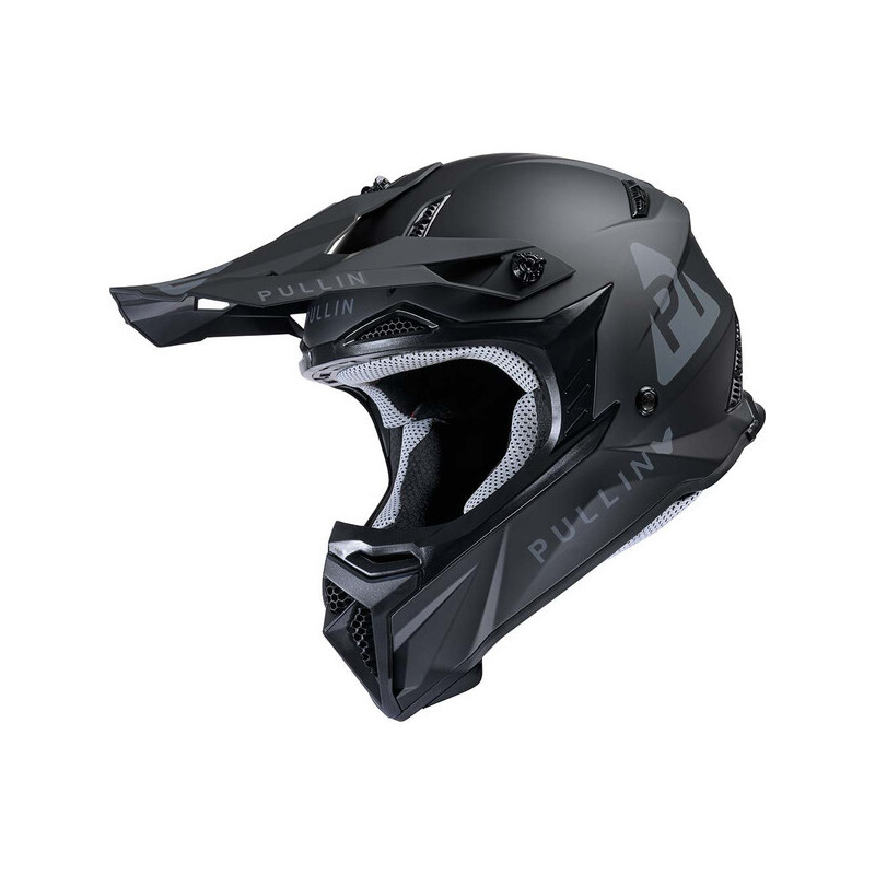 Casque moto cross PULL IN Solid Noir Casque moto cross PULL IN Solid Noir