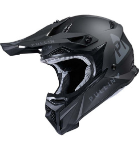 Pull-In Solid Noir 2025 – Casque Cross Adulte au Design Mat Unique