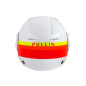 Casque jet vintage PULL IN Open Face, Blanc, Rouge, Jaune