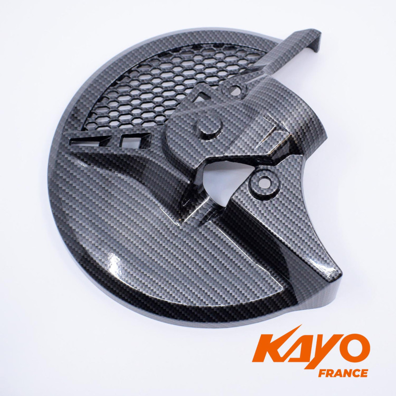 PROTECTION DISQUE FREIN AVANT CARBONE KAYO T4