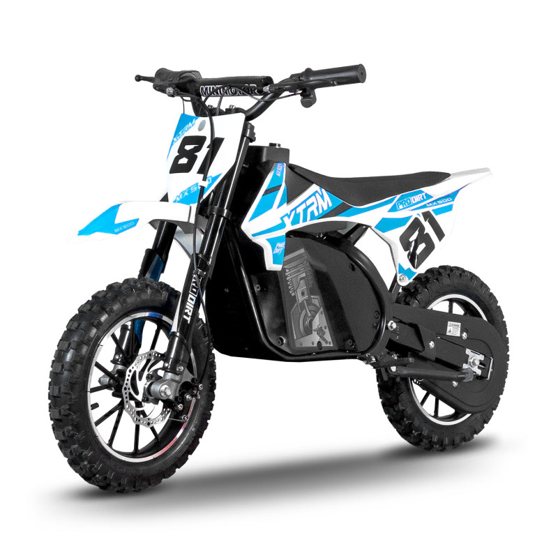 Pocket bike enfant électrique 500W MX Bleu - vue 2