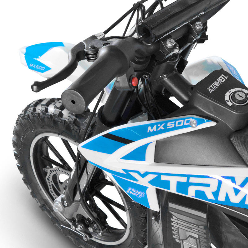 Pocket bike enfant électrique 500W MX Bleu - vue 5
