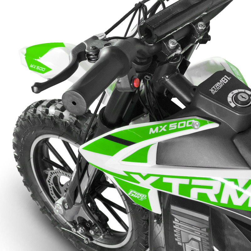 Moto pour enfant électrique 500W MX Verte - vue 5