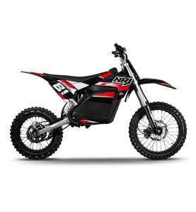 Motocross électrique NRJ 5000WATTS - 72V30AH - 17/14 - ROUGE
