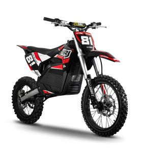 Motocross électrique NRJ 5000WATTS - 72V30AH - 17/14 - ROUGE