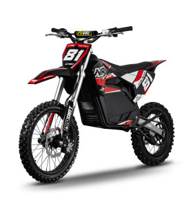 Motocross électrique NRJ 5000WATTS - 72V30AH - 17/14 - ROUGE