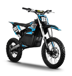 Motocross électrique NRJ 5000WATTS - 72V30AH - 17/14 - BLEU