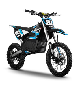 Motocross électrique NRJ 5000WATTS - 72V30AH - 17/14 - BLEU